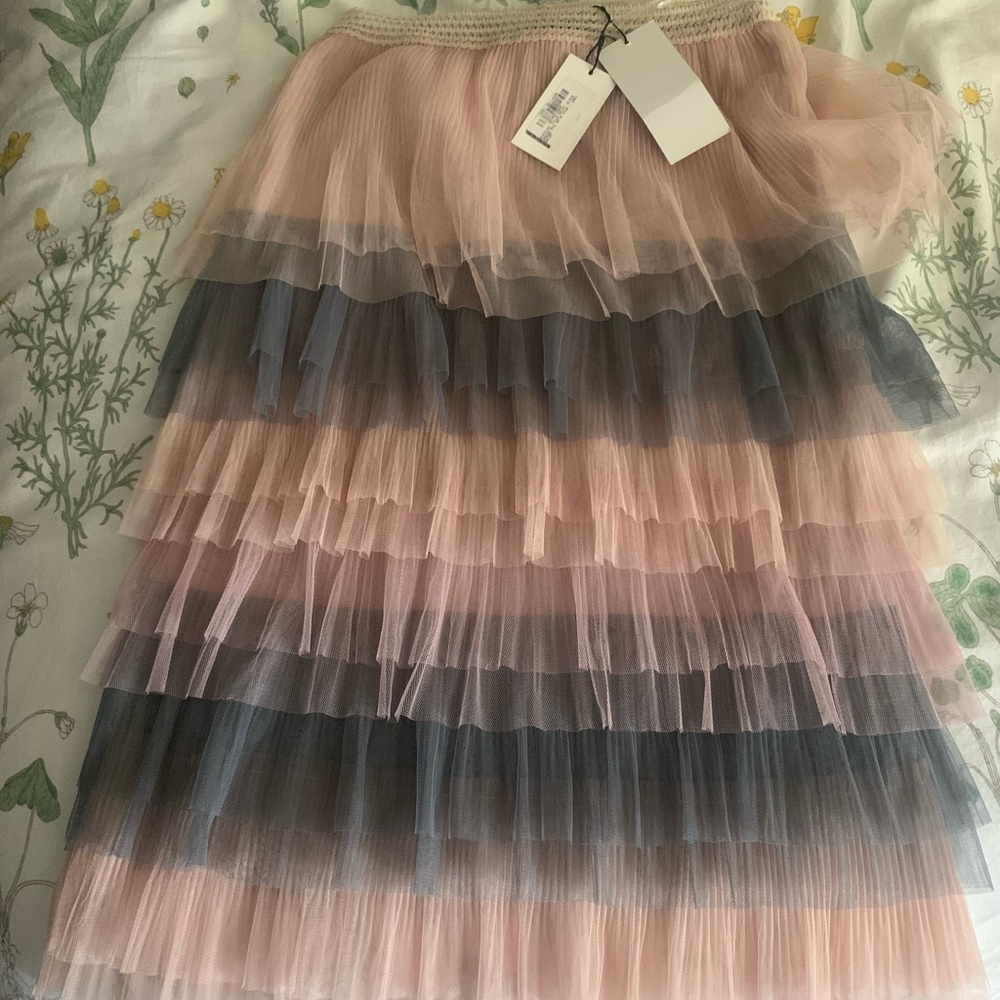 Tulle skirt pink and grey